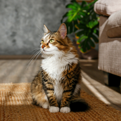 egyptian mau cat sitting