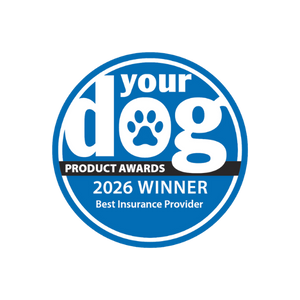 your dog product awards 2026 winner - Best pet insurance logo.