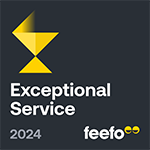 Feefo Exceptional Service Award 2024 Logo