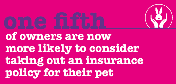 One fifth of owners are now more likely to consider taking out an insurance policy for their pet