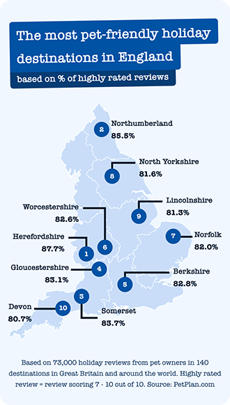 Pet friendly destinations England